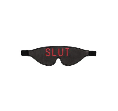 Ouch! Blindfold - SLUT - Black